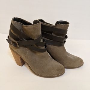 Dolce Vita Tan Sueded Heeles Ankle Booties 5